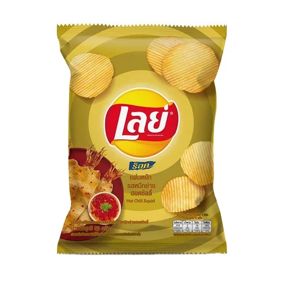 Lays Chips  Hot Chilli Squid Flavor  Wave  50g