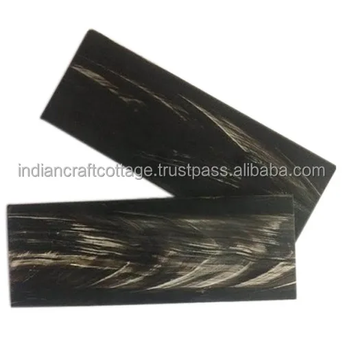 Natural Buffalo Horn Plates in custom made sizes suitable for eyeglass frame manufacture