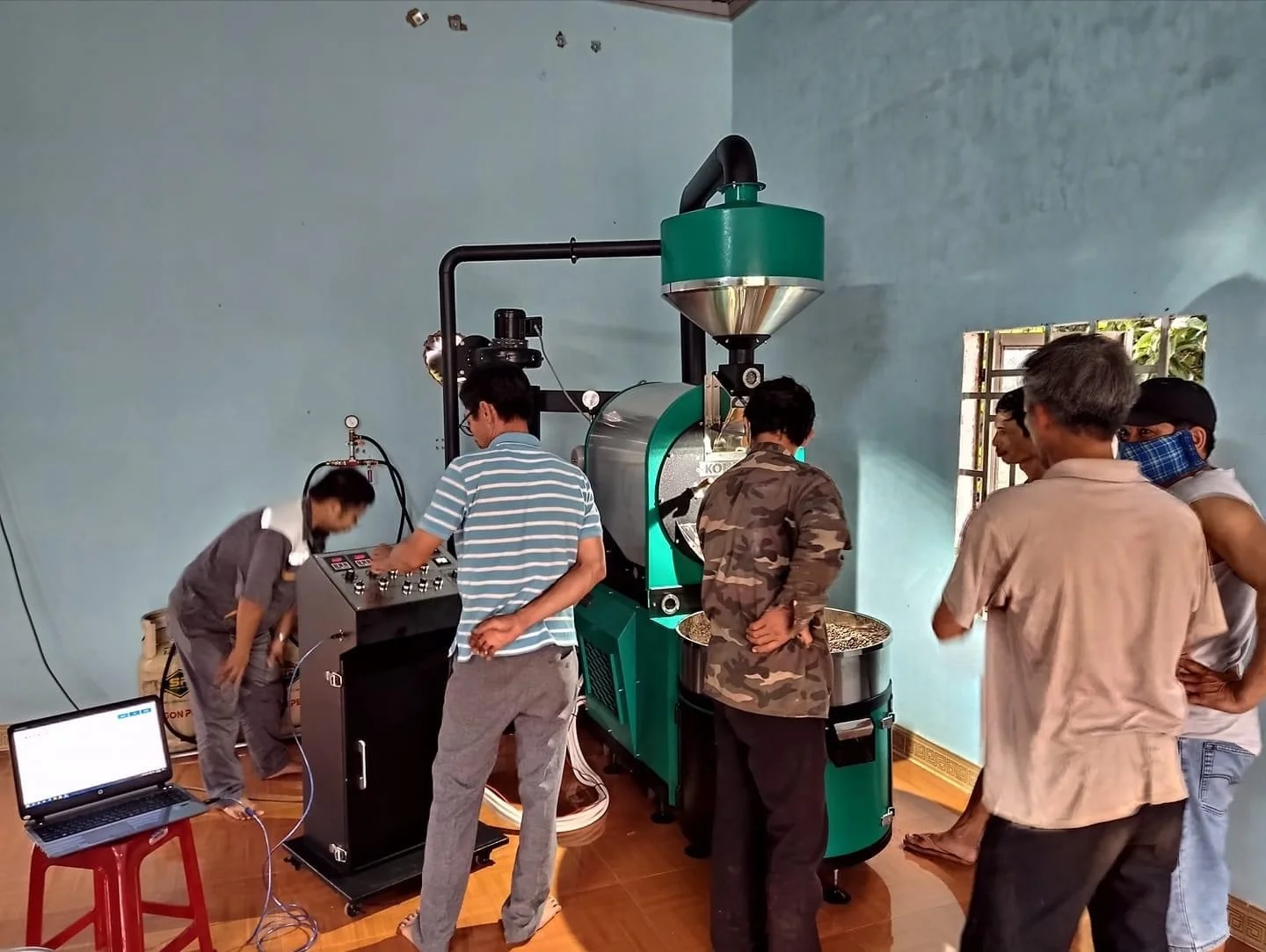 Stainless Steel MD Coffee Roaster 30 Kg Coffee Roasting Machine with Chaff Collector