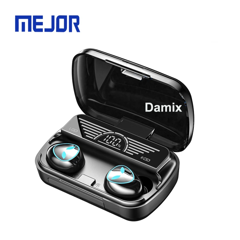 Damix digital display headphone AS-07 Powerbank Gaming earphone TWS Earbud M20 wireless game headset