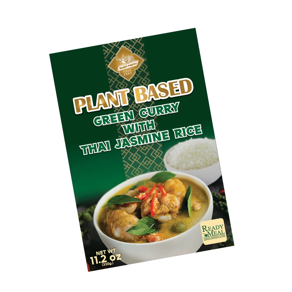 Hot Seller from Thailand High Quality - Plant Based Green Curry with Thai Jasmine Rice Good Food Ready to Eat Meals