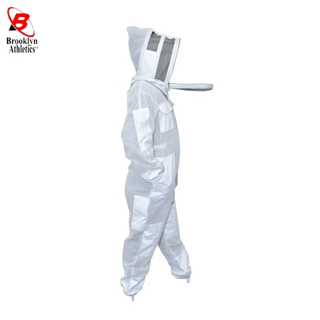 Beekeeping Cotton Coverall hooded ventilated beekeepers cloth