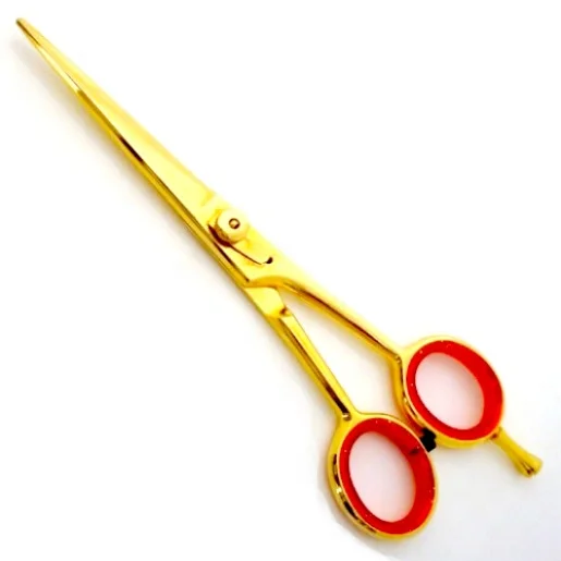 Salon Shears Rose Gold Plasma Color Sword Blade Barber Scissors Hairdressing Hair Cutting Tool Stainless Steel Hand Tested