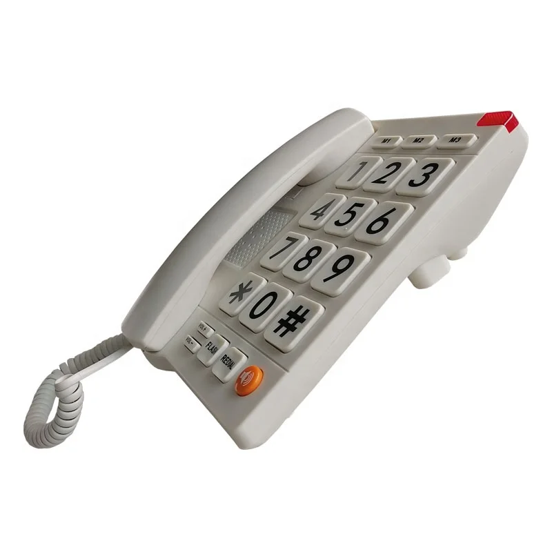 Big Button Senior Phone Factory Analog Corded Amplified Speaker Telephone