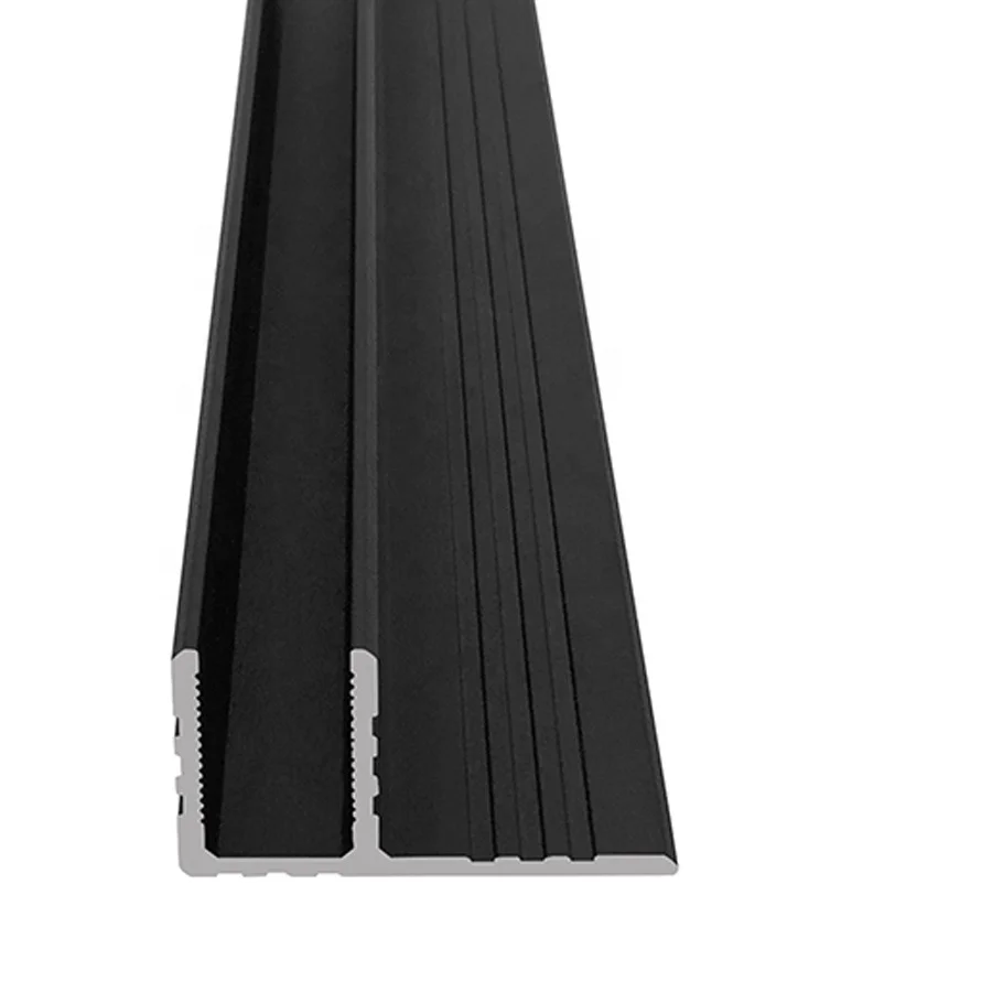 hot sale 10mm glass F shape channel aluminum extrusion profile for shower room
