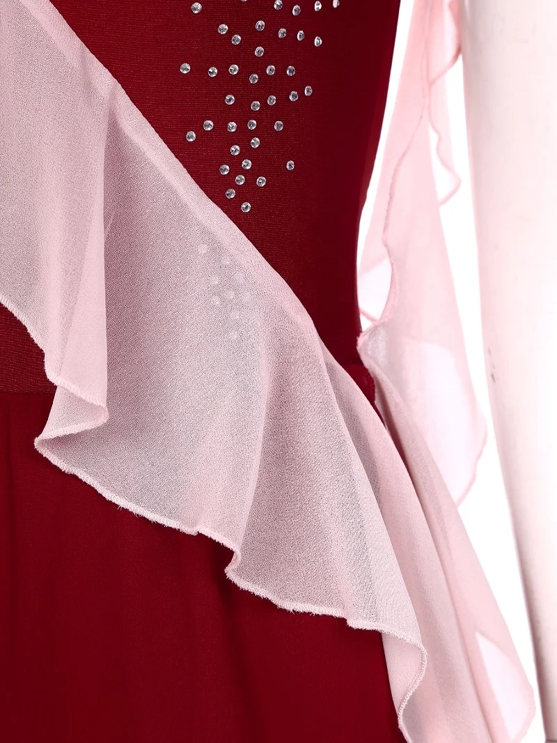 Custom Wholesale Training Dancewear Women Modern Stage Lyrical Dance Costume Performance Wear Ballroom Dance Dresses