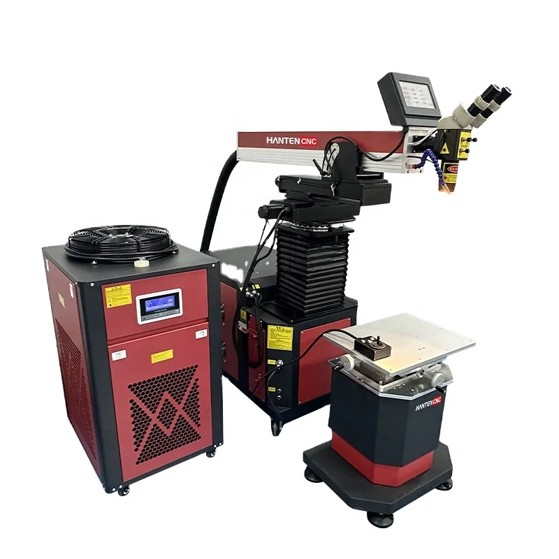 HANTENCNC professional workpiece repair 1000W 1500W 2000W fiber optic mold laser welding machine for sale