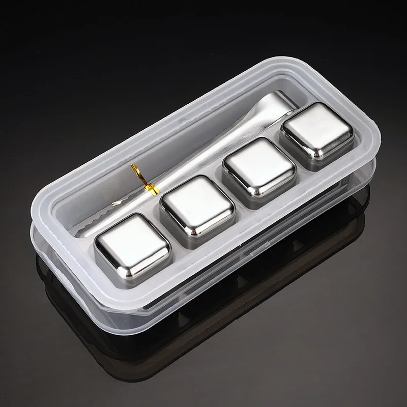 Bar accessories cooling stones stainless steel 304 whiskey ice cube ice stone for cola wine drinks