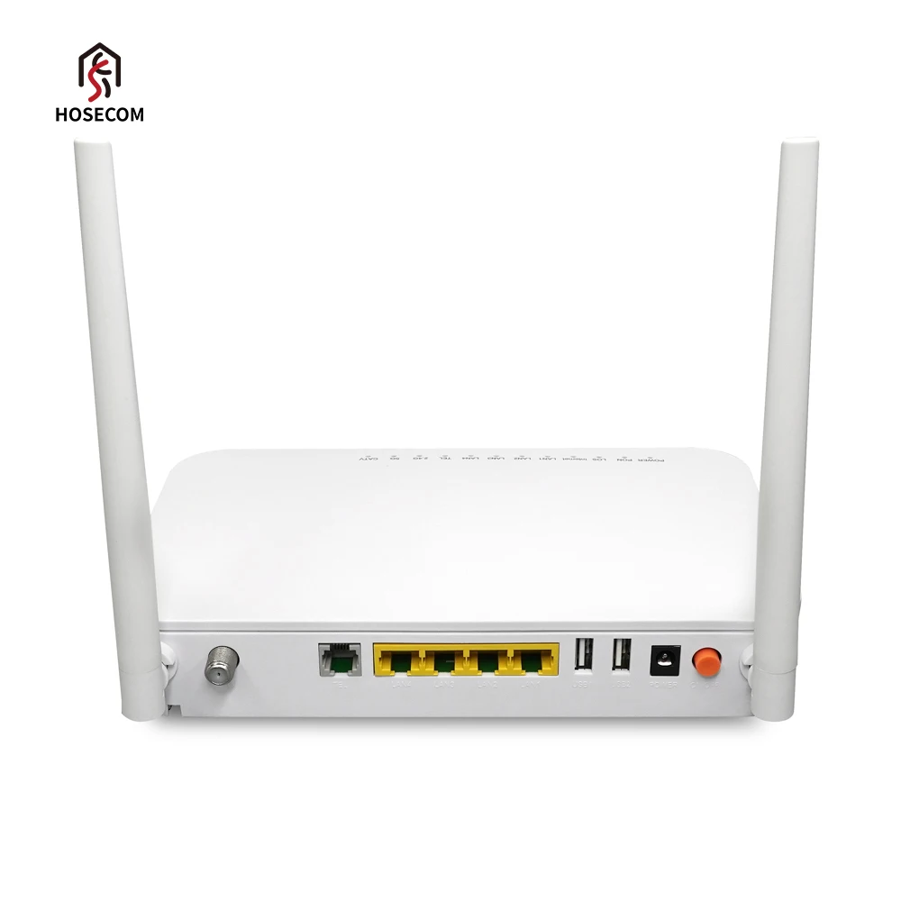 Dual Band CATV ONU AC1200 2.4G 5G Dual Band Wifi5 Optical Network Unit Xpon ONU 4GE VoIP CATV ONT Fiber Modem Router G5412C