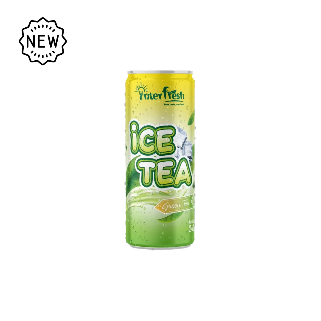 INTERFRESH 500ml Green Ice Tea Drink With Juice Favor Lychee Orange Beverage Manufacturer Peach Tea drink