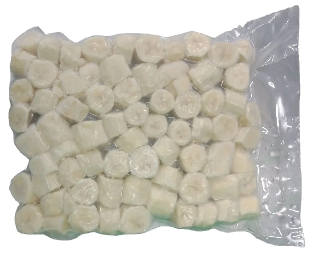 Замороженные фрукты хорошего качества вакуумная упаковка органические обработанные замораживаемые бананы IQF из