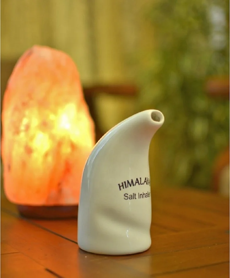 Himalayan Salt Inhaler Refillable Porcelain handmade Nose Himalayan Salt Inhaler Material Ceramic wholesale