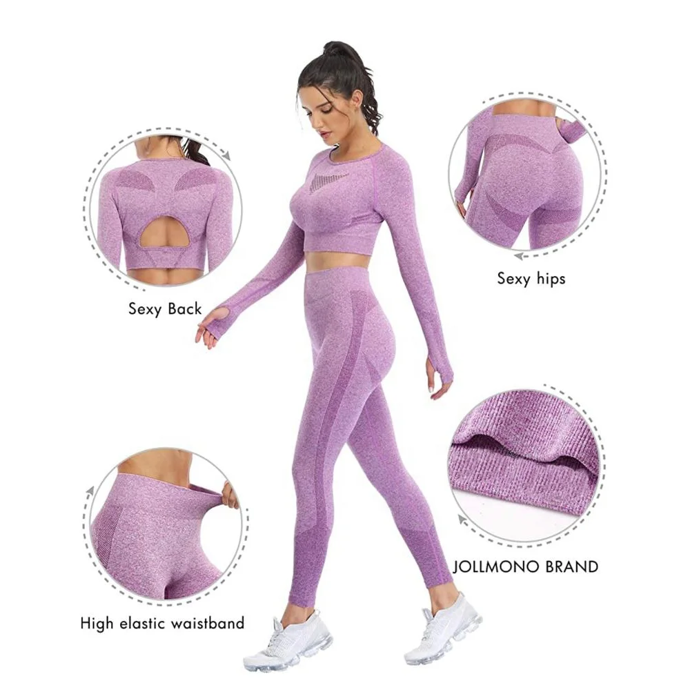Hot Sale Sportswear Fitness Apparel Women 6 Piece Ribbed Yoga Suit Leggings Set Athletic Wear Gym Shorts Workout Clothes