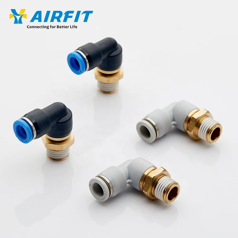 Airfit OEM & ODM черные пластиковые пневматические детали One Touch воздушные трубки