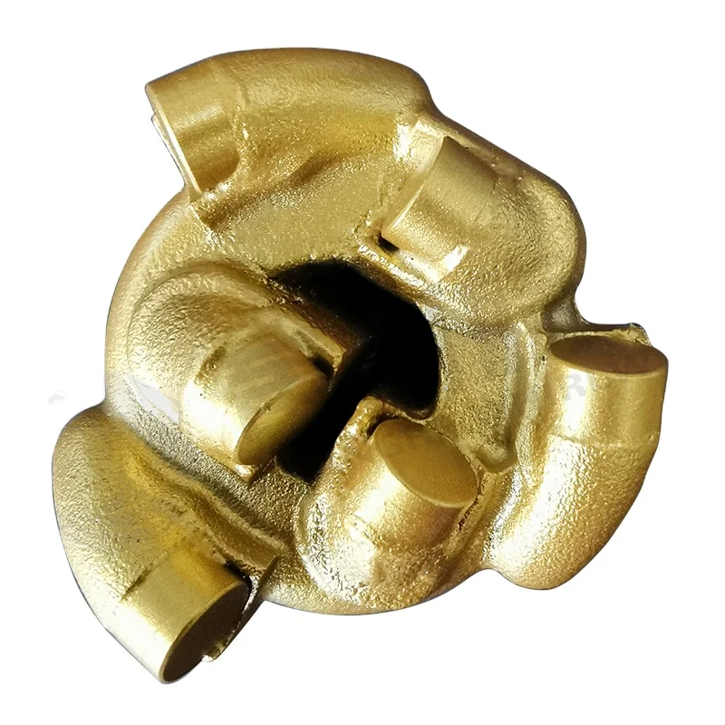 HHWW 1' AMMT Threaded 60mm PDC Drill Bit With Matrix Body Flat Head for Water Well
