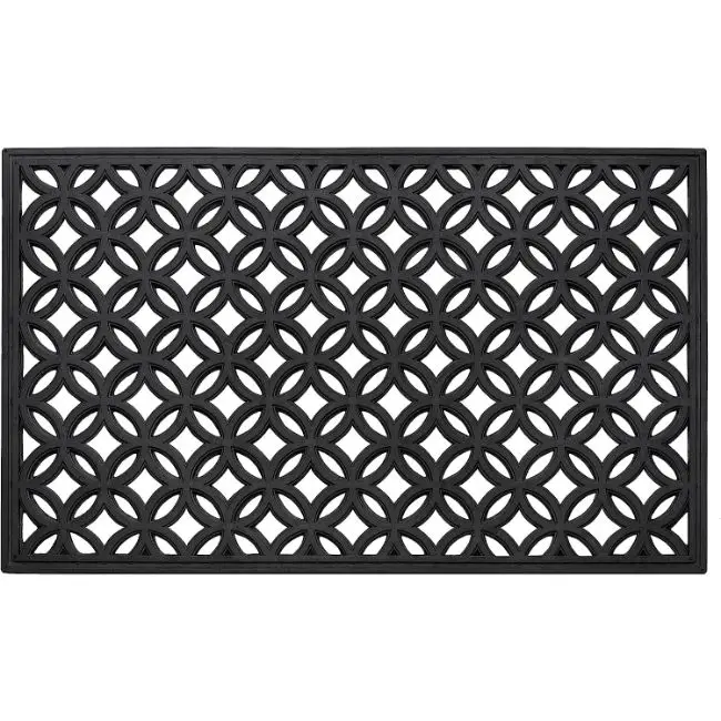 Premium Rubber Wrought Iron Mat Made in India Stylish, Non-Slip, Heavy-Duty, Ideal for Indoor & Outdoor Entrances, Long-Lasting