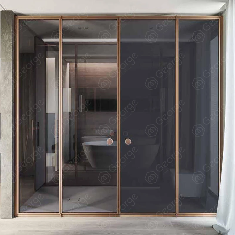 frosted shower doors Stainless steel 304 bathroom door with strong tempered glass