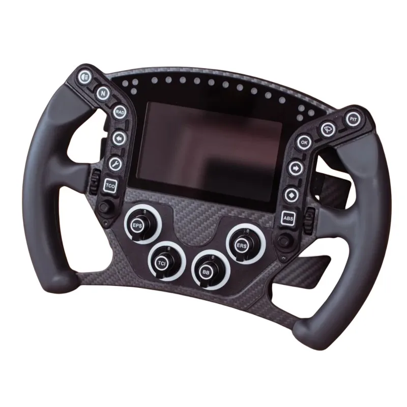 Custom Silicone Grips+Carbon Fiber Steering Wheel Plate High Strength 3K Carbon Fiber Sim Racing Car Gaming Wheels