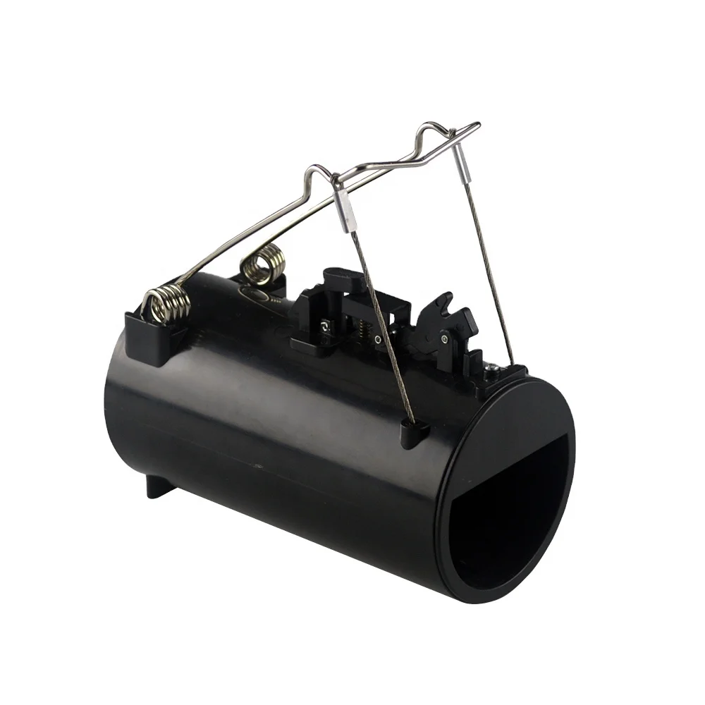 Easy Set Black Hole Mole Trap Quick Kill Rats Easy Set Pest Control Black Plastic With Metal High Sensitive Gopher Trapping