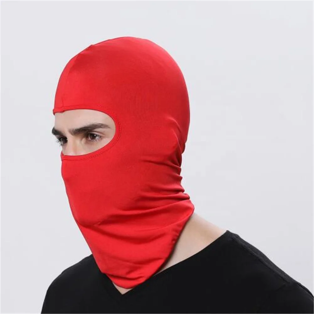 high quality solid color Cycling Polyester Balaclava Full Face ski Mask Outdoor Motorcycle Ski Balaclava mask