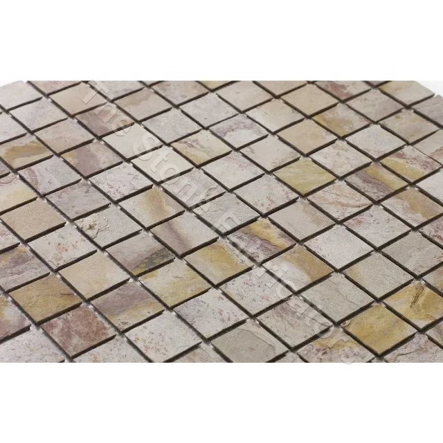 Slate Panel Artificial Decorative Exterior Interior Indian Autumn Mosaic Light Weight Veneer Stone Culture Wall Cladding