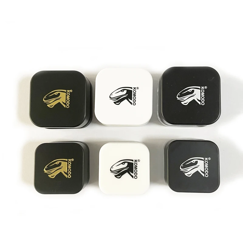 Cube 9mL Square Glass Concentrate Jar - Clear, Opaque Black, Or Opaque White Child Resistant