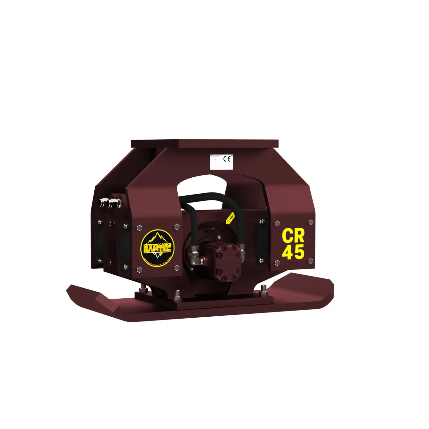 High Quality Compactor Vibrating Plate Ramtec CR 45 Compactor Professional Italian Production of Excavator Attachments