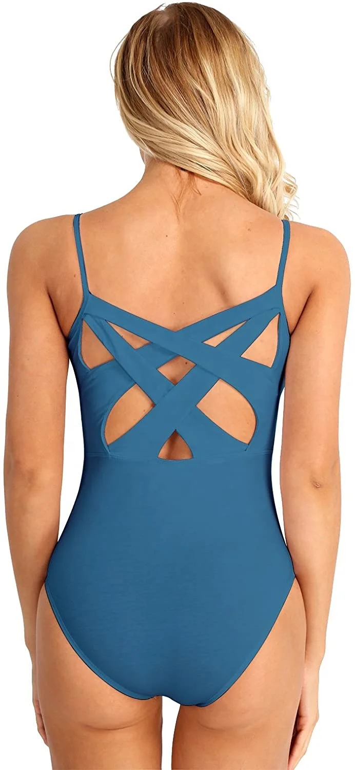 Лидер продаж оптовая продажа OEM женский гимнастический купальник с перекрестной спинкой балетная кофта для танцев бюстгальтер со встроенной полкой