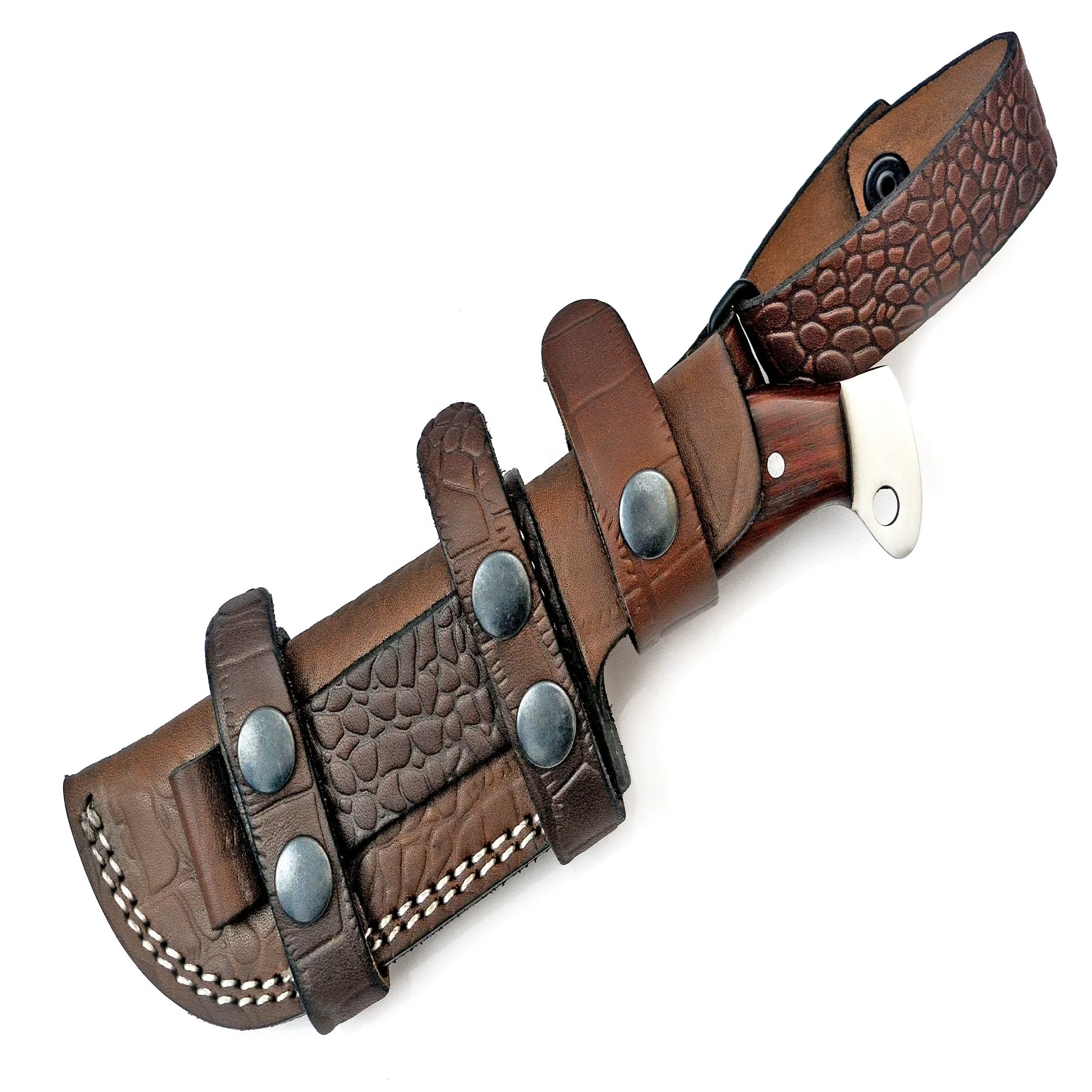 Custom Handmade  Leather Knife Horizontal sheath