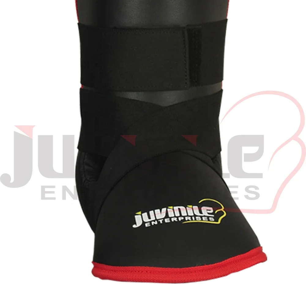Customized Karate shin guard made of PU leather high quality boxing equipment supplier OEM ODM manufacturer