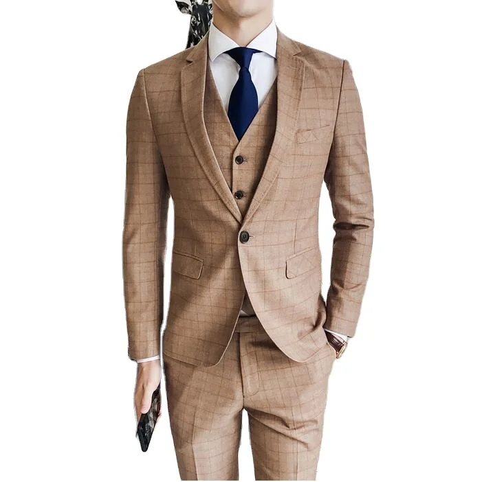 High Quality 100%  made in Pakistan 2021 formal wedding blazer 3 piece Tuxedo suits set for men Hand Made