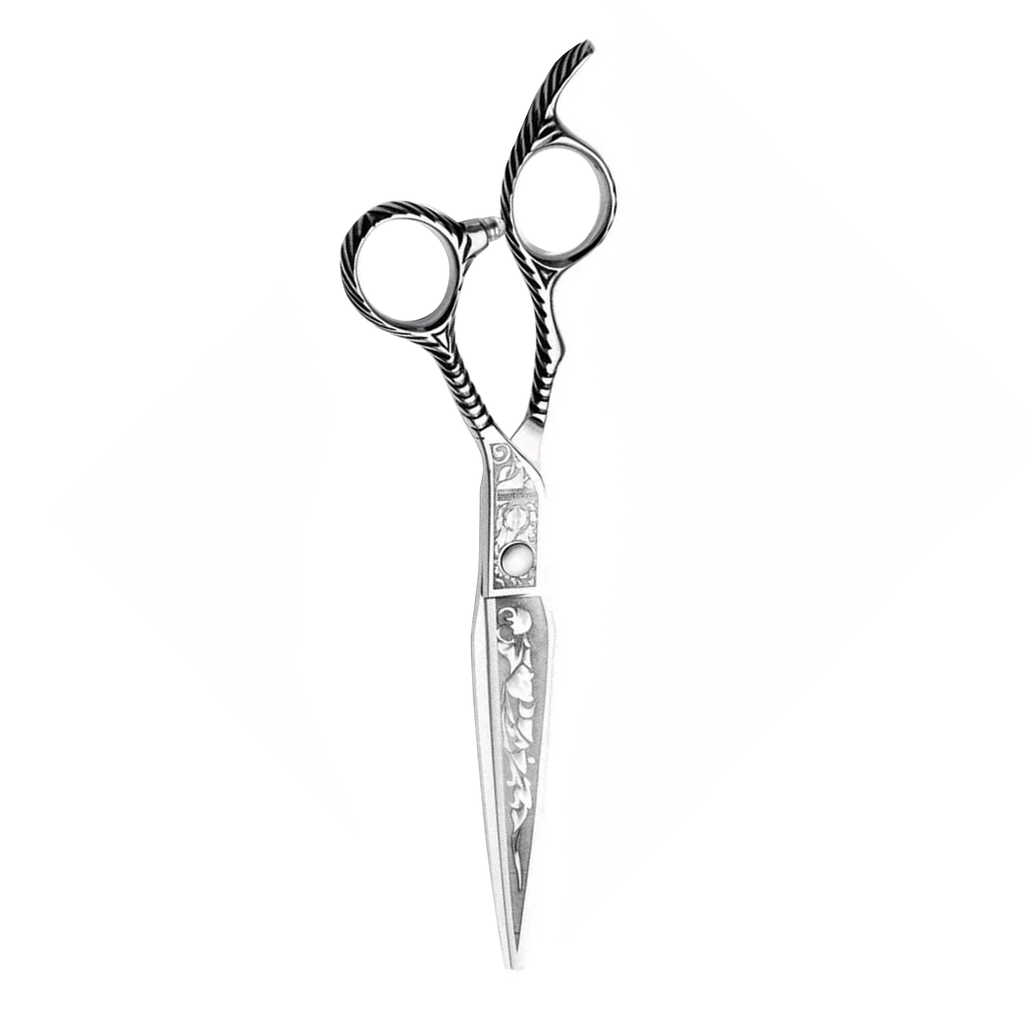 Private Logo Salon And Beauty Parlor Use Barber Hair Dressing Scissors Custom Made Best Barber Hair Cut Shape Scissors