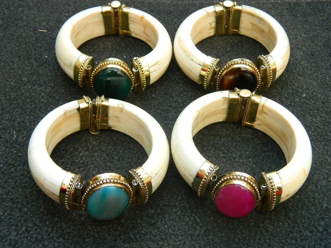 Хит продаж винтажные браслеты-манжеты с камнями из смолы или античный браслет ручной работы ювелирные изделия в богемном стиле