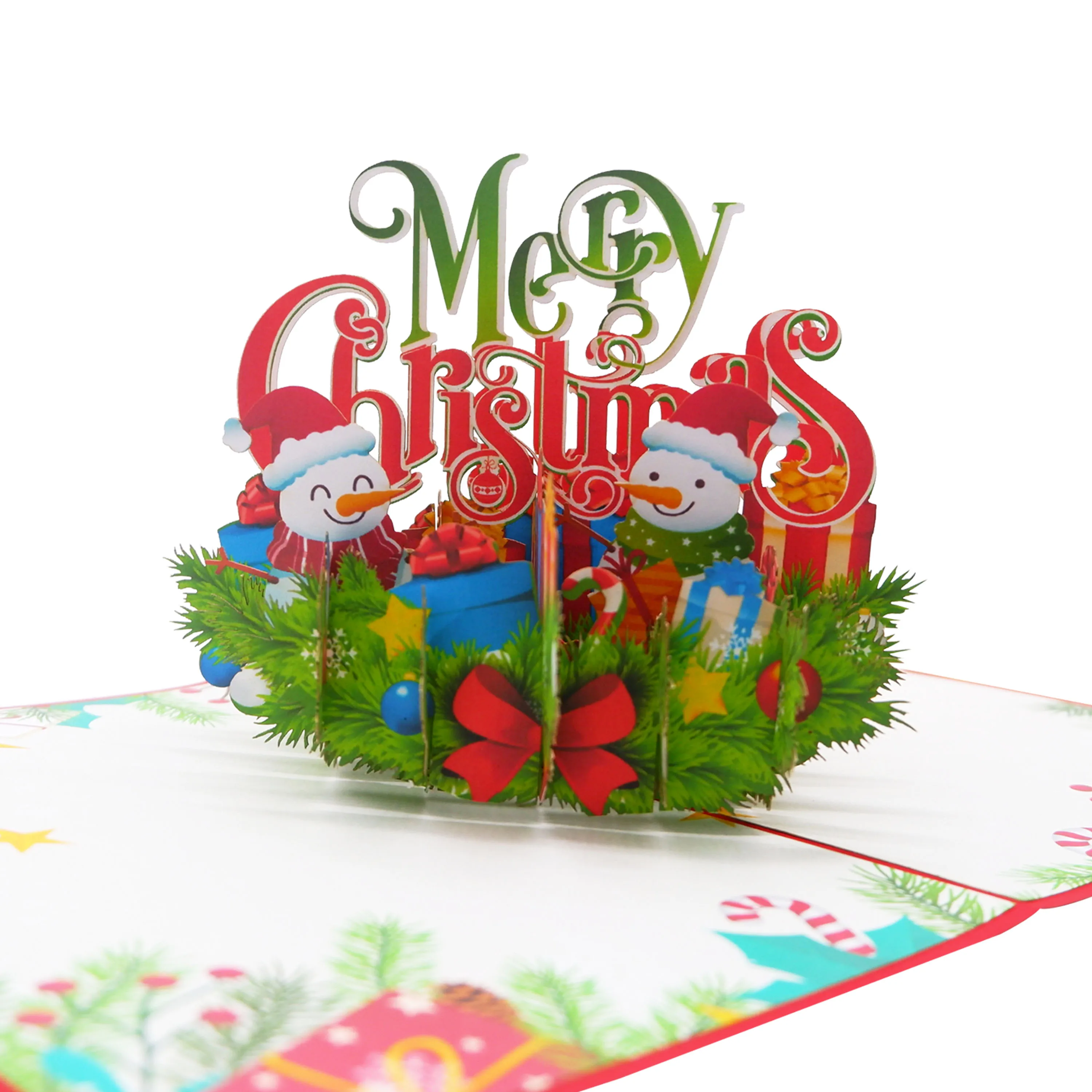 Santa On Boat 3D Pop Up card Christmas Handmade Vietnam Handicraft Christmas Greeting card Paper Gifts & crafts Top Trending