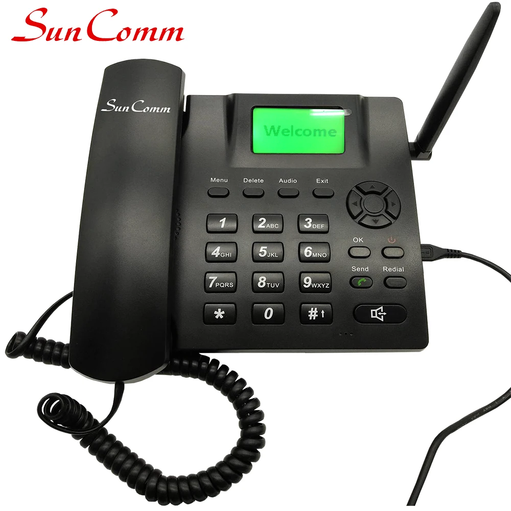 SunComm SC-393-GP GSM Fixed Wireless Phone 2G Desktop Telephone with SIM card GSM network 850 900 1800 1900MHz