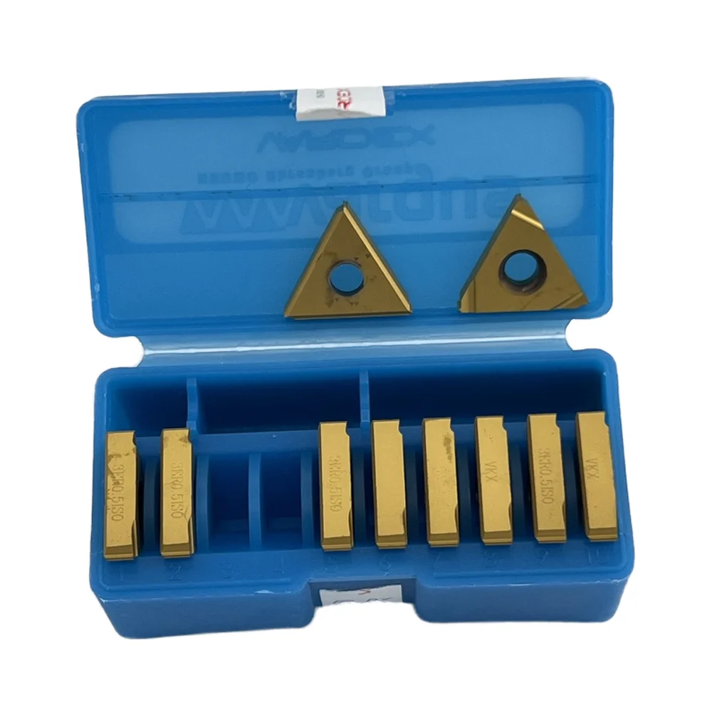 Vargus ISO Metric Standard VKX Grade 2IR 3IR 4IR 3IL Internal Threading Inserts for Turning Tool 10-piece set
