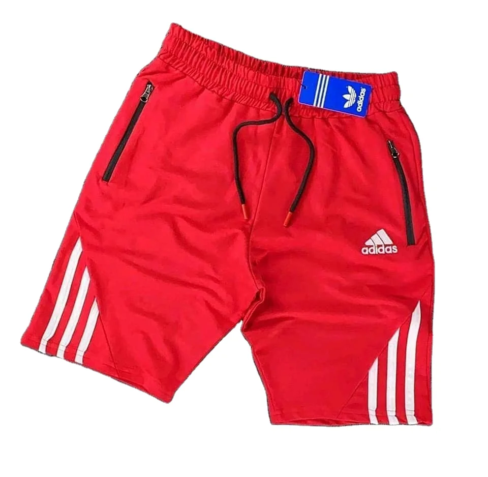 Шорты мужские спортивные с карманами на молнии, Свободные повседневные уличные штаны для фитнеса из хлопка и полиэстера, для бега, на заказ, лето