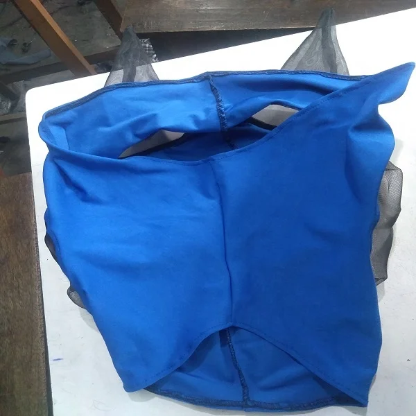 Red Black White Horse fly bonnet Elastic Veil With soft mesh Hood protects eyes ears full visibility fly veil Tack Shop Online