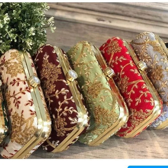 Indian Handmade Woman Designer bag Purse Evening Hand Bags For Ladies Girl Party wear clutch