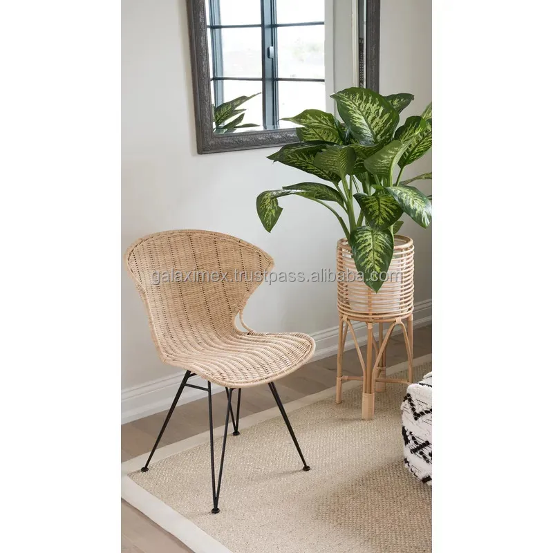 Trendy Custom Open Weave Rattan Plant Stand, Rattan Planter For Home Decoration, Household Items, Eco-friendly