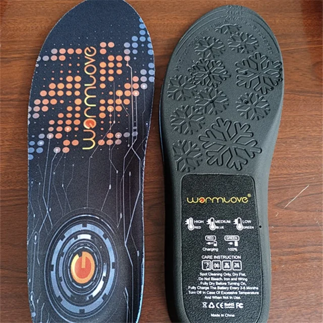
1800mAh Rechargeable Electric Heating Insoles With Remote Control Winter Warm Heated Insoles Sport Shoes Pads For Skiing Hunting 