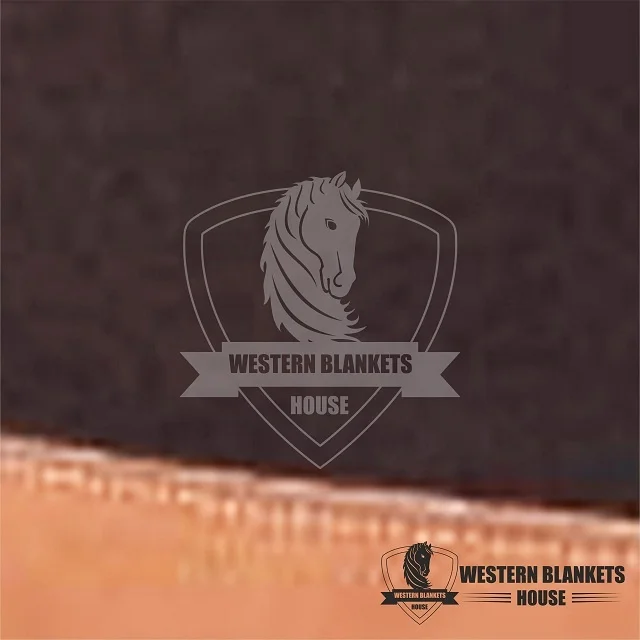 100% American Merino Wool Neoprene Lining Polycotton Western Horse Saddle Pad for Horse Riding Origin Western Horse Saddle