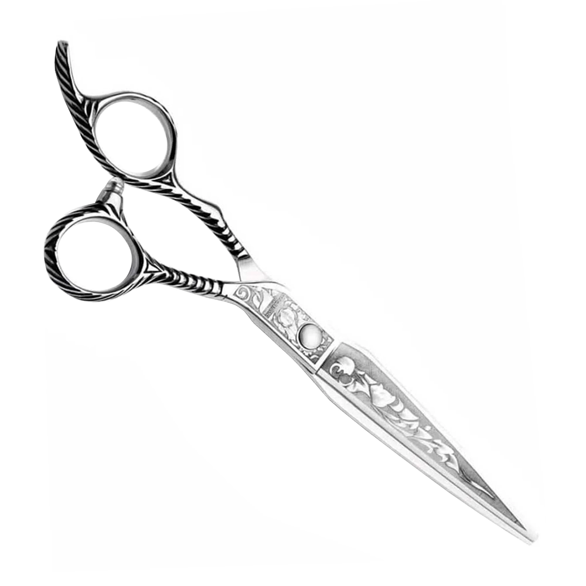 Private Logo Salon And Beauty Parlor Use Barber Hair Dressing Scissors Custom Made Best Barber Hair Cut Shape Scissors
