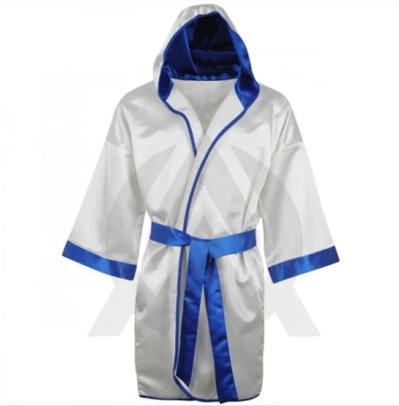 Новое поступление полноразмерный боксерский Халат с капюшоном для чемпионов мира новинка Лидер продаж боксерские изделия сатиновый