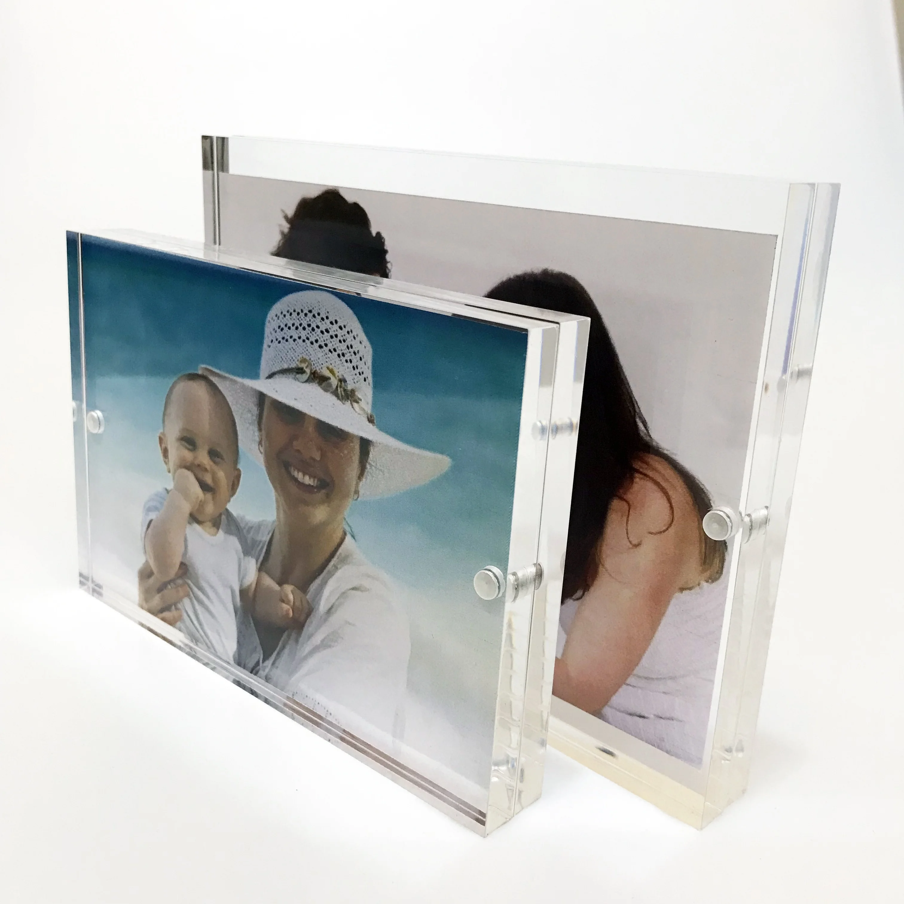 Manufacturer Acrylic Block Booth  Plexiglass Photo Frame for Wedding Gifts