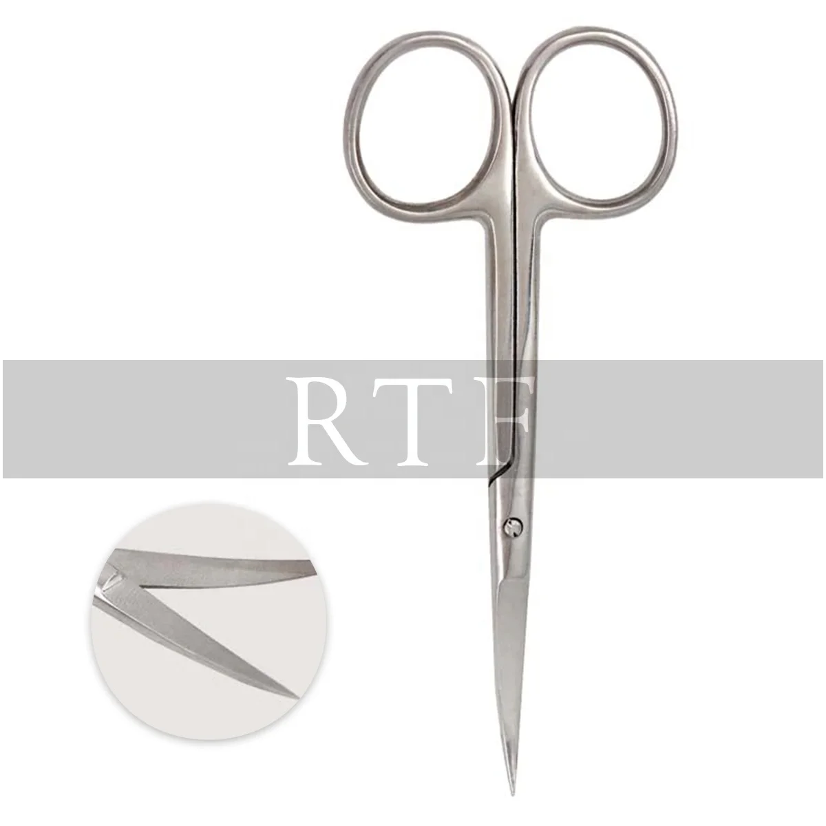Surgical Stainless Steel Iris Scissors Straight and Curved Tip Dental Surgery Shears 10cm Medical Instruments