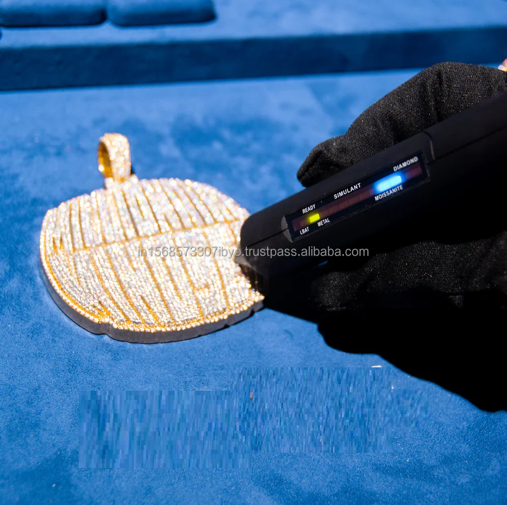 Customized Iced Out Hiphop Letter Pendant 100% Passed Diamond Tester S925 Silver With Rose Gold Vvs Moissanite Charms Pendant