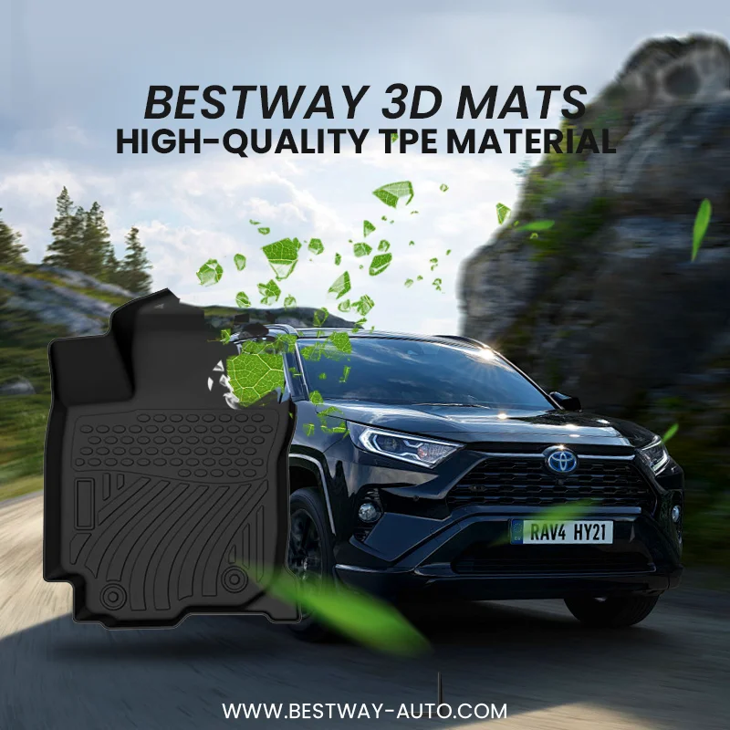 All Weather Car Floor Mat 2024 3D TPE Car Mats Waterproof Non-slip Carpet Car Foot Mat for MITSUBISHI ASX Accessories Custom