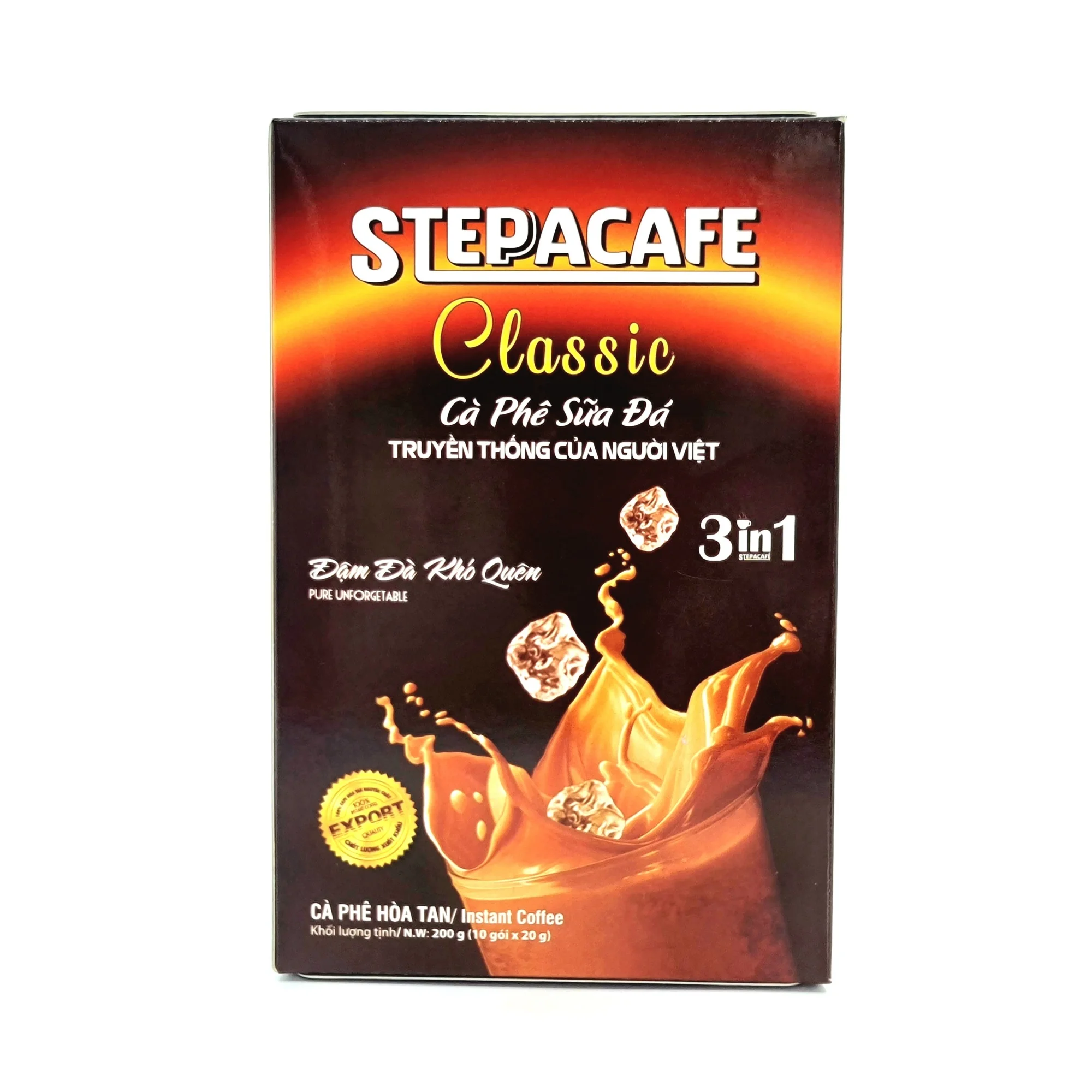 Steppa Cafe лидер продаж растворимый кофе HACCP & ISO Сертифицированный 3 в 1 10 упаковок/коробка классический со сладким вкусом