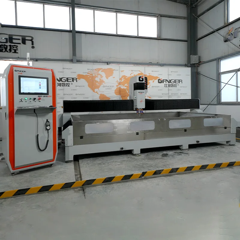 Quartz Countertop Stone Processing Center Machine 3D CNC Drilling Cutting Carving Milling Polishing